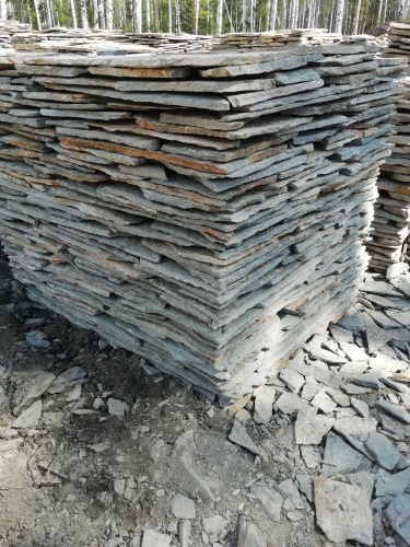 Плитняк златолит Уральский для цоколя, отмостки купить в Тюменской области