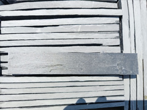 Плитка чёрная из натурального камня фасадная 30 см * 5 см, толщина 7 мм -30 мм купить в Тюменской области